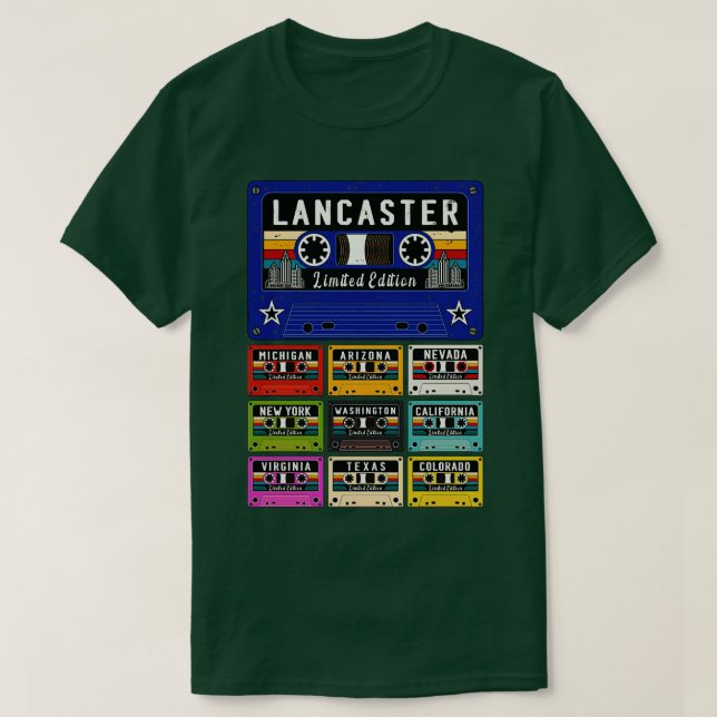 Vintage Lancaster City 1 T-Shirt (Design Front)