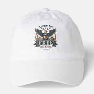 Vintage Land of the Free American Pride Hat