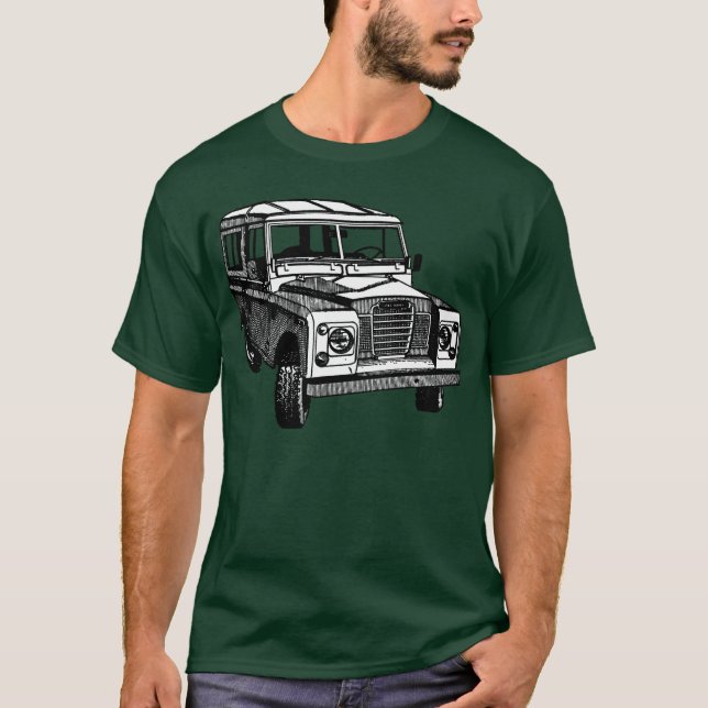 Vintage Land Rover illustration T-Shirt (Front)