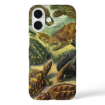 Vintage Land Tortoise Sea Turtles by Ernst Haeckel iPhone 16 Case