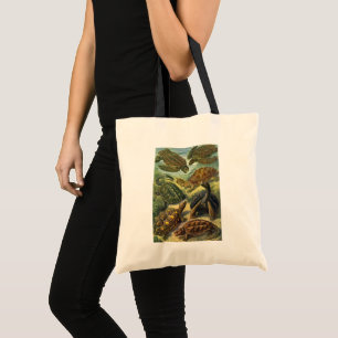 Vintage Land Tortoise Sea Turtles by Ernst Haeckel Tote Bag