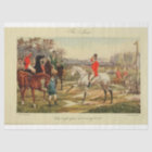 Vintage Landscape Fox Hunter Ephemera Decoupage