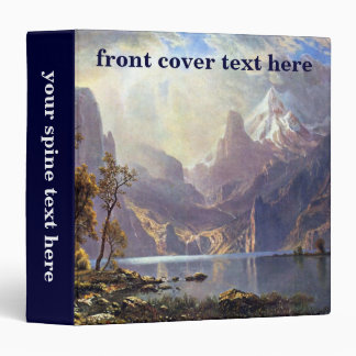 Vintage Landscape, Lake Tahoe by Albert Bierstadt 3 Ring Binder