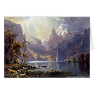 Vintage Landscape, Lake Tahoe by Albert Bierstadt Cards