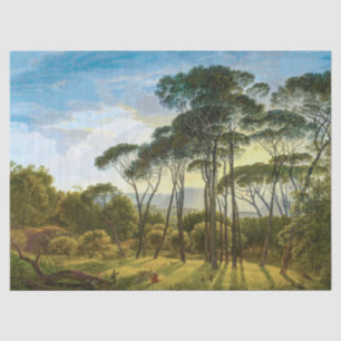 Vintage Landscape Trees and Sky Decoupage Tissue Paper