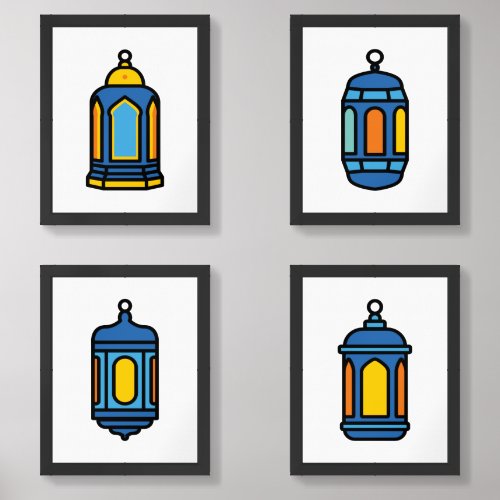 Vintage Lantern Design Series 006 Wall Art Sets
