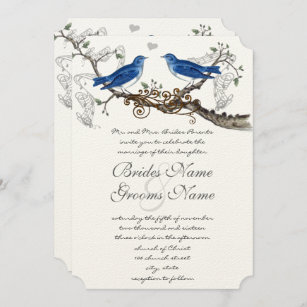 Wedding Invitations Cards Laser Cut Love Bird Greeting Card 10pcs European Style 