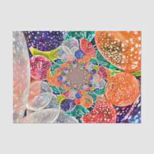Vintage Large Balloons Colorful Abstract Fine Art Tissue Paper