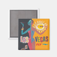 Vintage Las Vegas Gambling Travel Poster Art