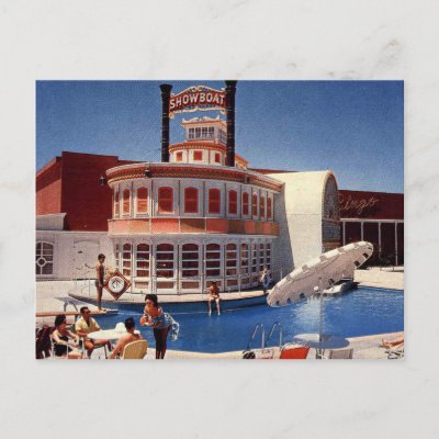 Vintage Las Vegas Showboat Postcard