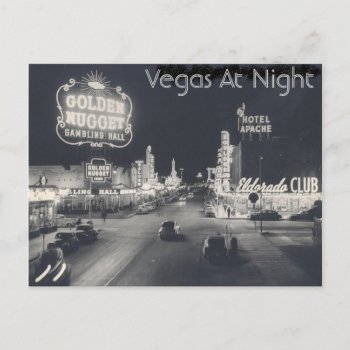 Vintage Las Vegas Strip Postcard by Incatneato at Zazzle
