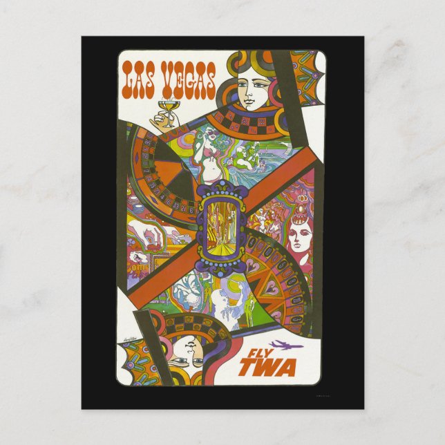 Vintage Las Vegas Travel Postcard (Front)