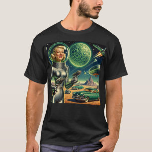 Vintage Laser Beam Pin-Up  T-Shirt