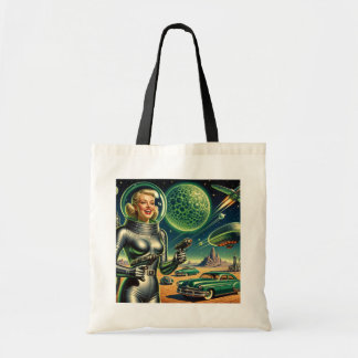 Vintage Laser Beam Pin-Up  Tote Bag