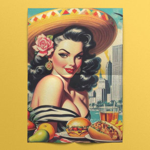 Vintage Latina Painting Tissue Paper