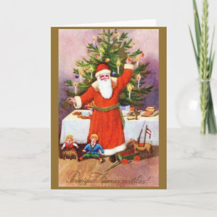 Vintage Latvian Christmas Greeting Card