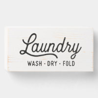 Vintage Laundry Farmhouse Room Sign