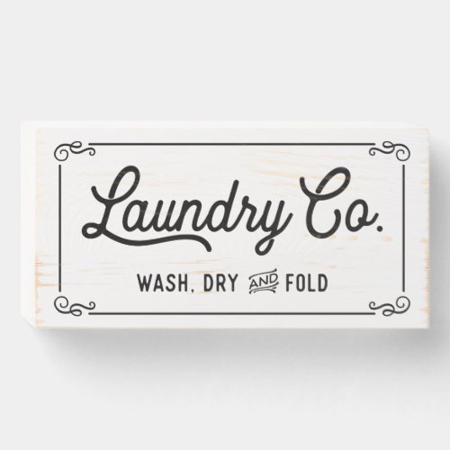 Vintage Laundry Farmhouse Room Sign