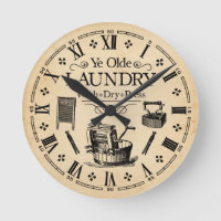 Vintage Laundry Room Clock