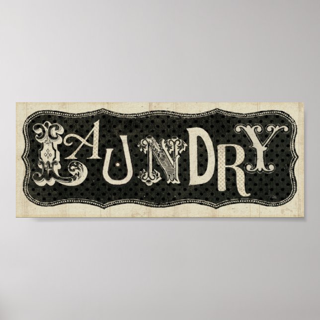 Vintage Laundry Sign (Front)