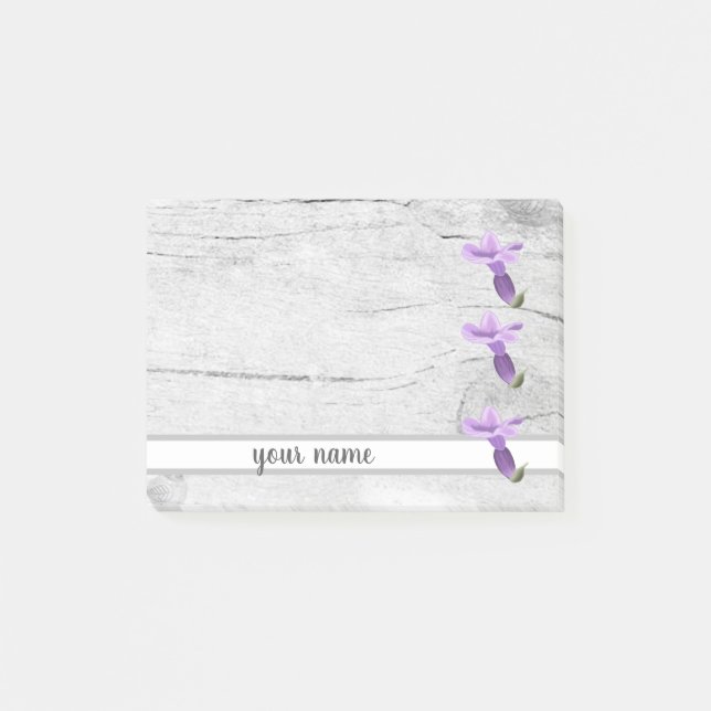 Vintage Lavendelblossom Klebezlet Post-it Notes (Front)