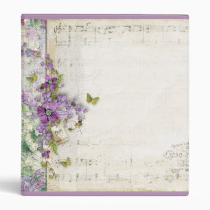 Vintage lavender binder