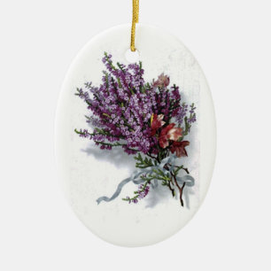 Vintage Lavender Bouquet Ornament