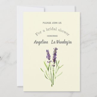 Vintage lavender -bridal shower - vanilla cream