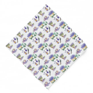 Vintage Lavender Fields of Provence Bandana