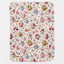 Vintage Lavender Floral Pattern Soft Purple Flower