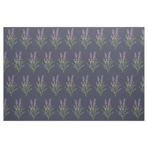 Vintage Lavender in midnight blue Fabric