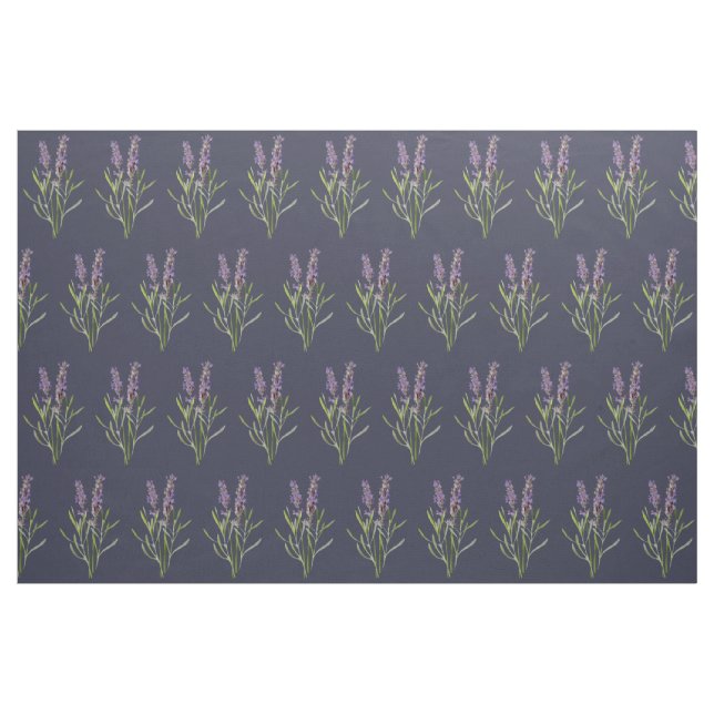 Vintage Lavender in midnight blue Fabric (Fat Quarter)