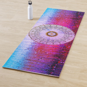 Vintage Lavender Mandala Yoga Mat