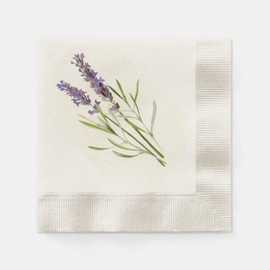Vintage lavender paper napkins