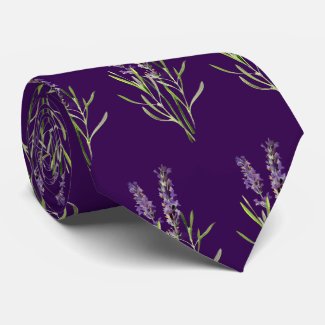 Vintage Lavender pattern-  in dark purple