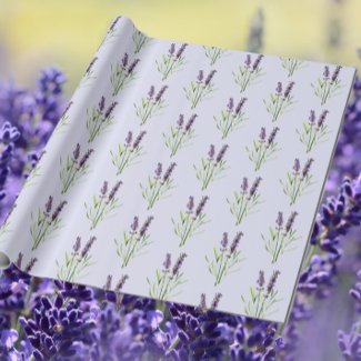 Vintage Lavender pattern-  in lavender