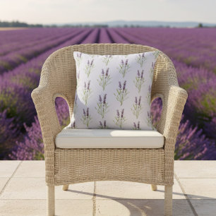 Vintage Lavender pattern   Outdoor Pillow