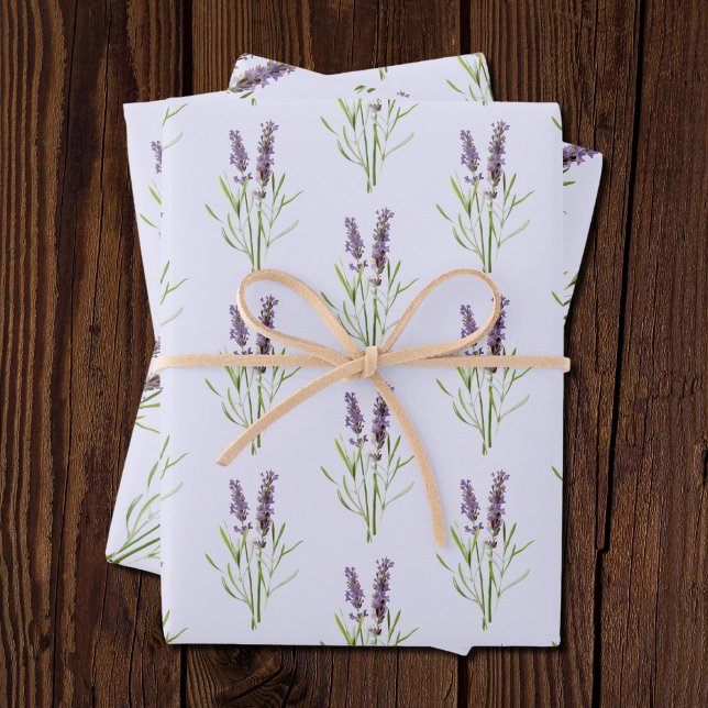 Vintage Lavender pattern Wrapping Paper Sheets (Creator Uploaded)