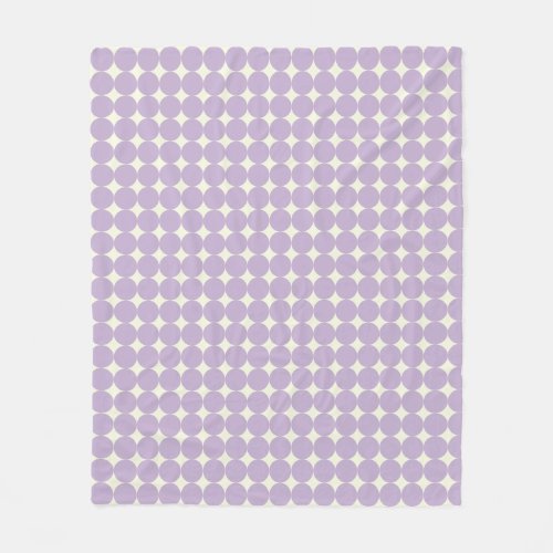 Vintage Lavender Purple Geometric Dots Pattern   Fleece Blanket