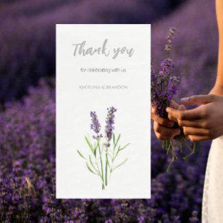 Vintage lavender - Thank you for weddings