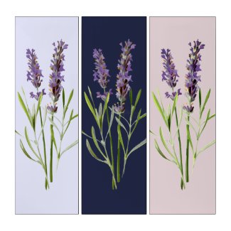 Vintage lavender triptych