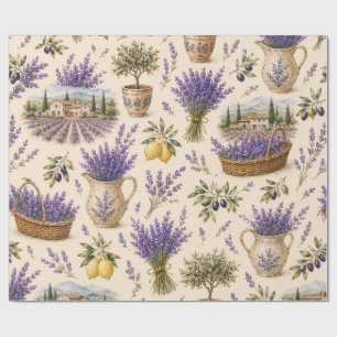 vintage lavender wrapping paper