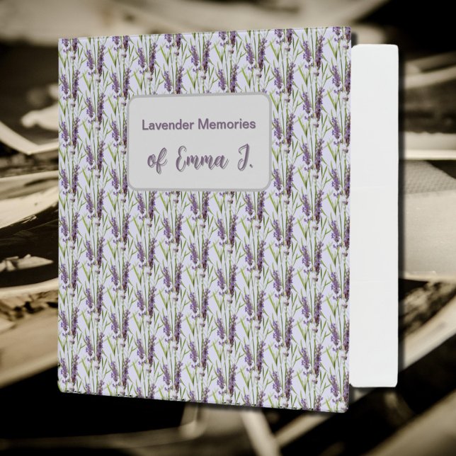 Vintage Lavender - your memories  3 Ring Binder (Creator Uploaded)