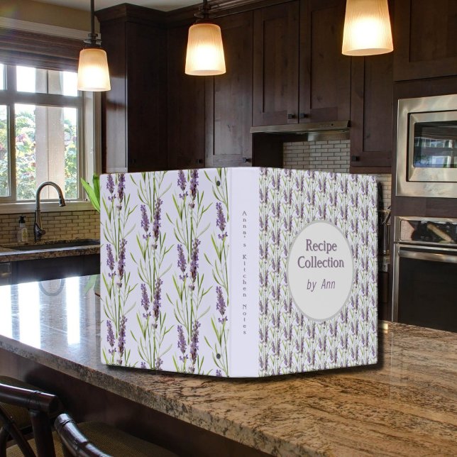 Vintage Lavender - your recipes 3 Ring Binder (Creator Uploaded)