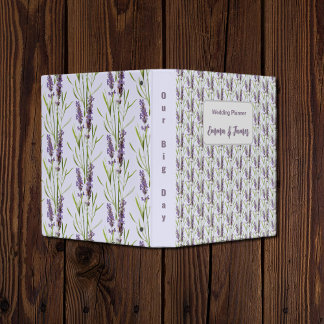 Vintage Lavender - your wedding 3 Ring Binder