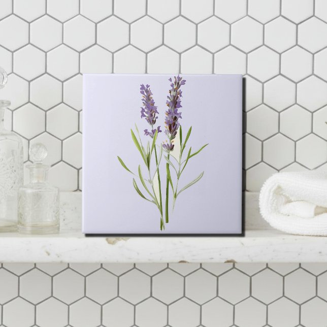 Vintage lavenders ceramic tile (Creator Uploaded)
