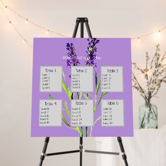 Vintage Lavenders  -  Seat  Chart
