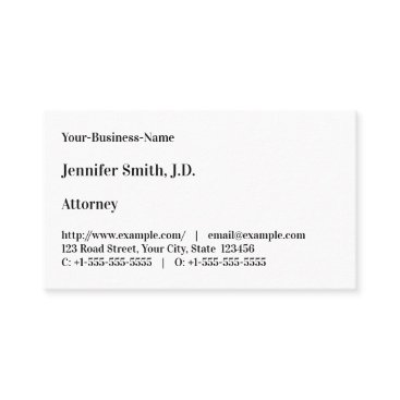 Vintage Law Professional Business Card Vintage Law Professional Business Card