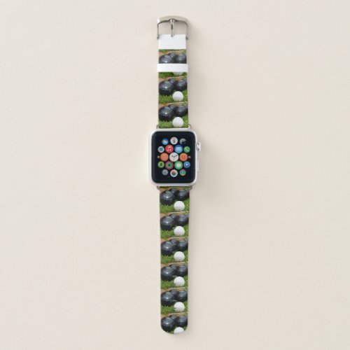 Vintage Lawn Bowls And Jack Apple Watch Band