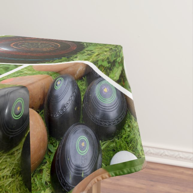 Vintage Lawn Bowls Collection, Tablecloth (In Situ)